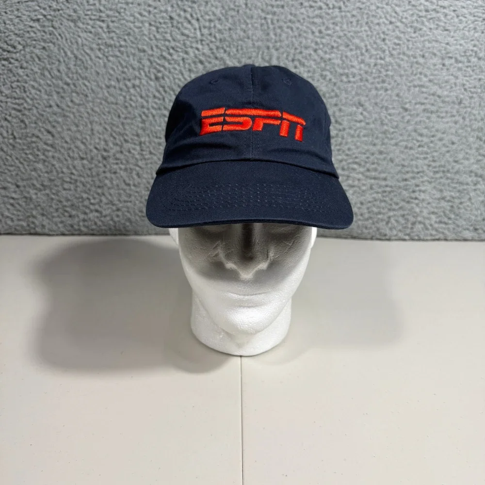 ESPN Sportscenter Miller Lite Classic Dad Hat Cap Blue & Red Embroidered